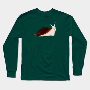 Giant African Land Snail, Achatina fulica, jade Long Sleeve T-Shirt